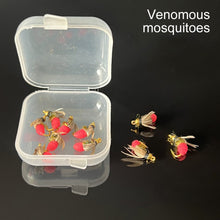 Load image into Gallery viewer, 10PCS/Box Fly Hook Fly Mosquito Fluorescent Bug Nanomite Style Fly Hook Horse Mouth Hook Fish Hook Fishing Gear Accessories