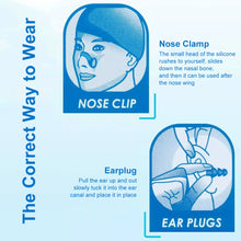 Load image into Gallery viewer, Transparent Shell Box Professional Waterproof Swimming Nose Clip Earplug Set Soft Silicone Swimming Anti-Choking Water Equipment