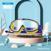 Load image into Gallery viewer, Children's Outdoor Large Frame Hd Waterproof Anti-Fog Glasses Earplugs Swimming Goggles Two-In-One Anti-Uv Goggles 3-15 Years Old