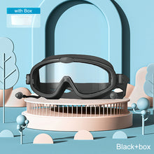 Load image into Gallery viewer, Children's Outdoor Large Frame Hd Waterproof Anti-Fog Glasses Earplugs Swimming Goggles Two-In-One Anti-Uv Goggles 3-15 Years Old