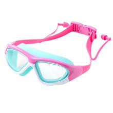 Load image into Gallery viewer, Professional Children's High-Definition Swimming Goggles Large Frame Anti-Fog Anti-Uv Goggles With One-Piece Silicone Earplugs Swimming Goggles