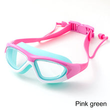 Load image into Gallery viewer, Professional Children's High-Definition Swimming Goggles Large Frame Anti-Fog Anti-Uv Goggles With One-Piece Silicone Earplugs Swimming Goggles