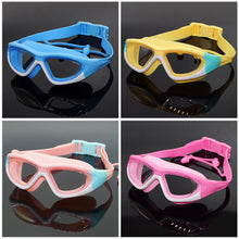 Load image into Gallery viewer, Professional Children's High-Definition Swimming Goggles Large Frame Anti-Fog Anti-Uv Goggles With One-Piece Silicone Earplugs Swimming Goggles