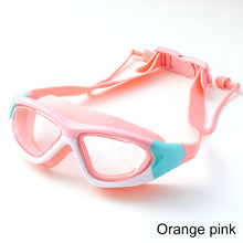 Load image into Gallery viewer, Professional Children's High-Definition Swimming Goggles Large Frame Anti-Fog Anti-Uv Goggles With One-Piece Silicone Earplugs Swimming Goggles