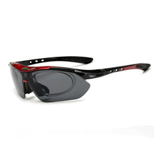 Load image into Gallery viewer, Men's Outdoor Riding Sports Glasses With 5 Sunglasses Myopia Night Vision Shading Color Lenses Anti-Dizziness Cycling Glasses
