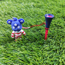 Load image into Gallery viewer, 1Pc 83MM Golf Plastic Silicone Tees Multiple Cartoon Pattern Pendants With Anti-Drop Rope Golf Rack
