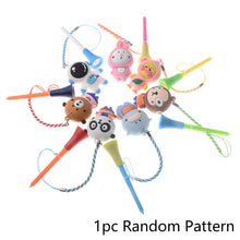 Load image into Gallery viewer, 1Pcs Golf Rubber Tees Plastic Tees With Rope Cartoon Pendant Golf Anti-Loss Rack Style Shipped Randomly