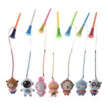 Load image into Gallery viewer, 1Pcs Golf Rubber Tees Plastic Tees With Rope Cartoon Pendant Golf Anti-Loss Rack Style Shipped Randomly