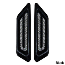 Load image into Gallery viewer, Pair Car Side Wing Cover Gill Shape Fender Vent Air Flow Spoiler Decorative Racing Intake Grille Trim Decoration Sticker