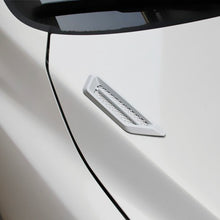 Load image into Gallery viewer, Pair Car Side Wing Cover Gill Shape Fender Vent Air Flow Spoiler Decorative Racing Intake Grille Trim Decoration Sticker