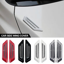 Load image into Gallery viewer, Pair Car Side Wing Cover Gill Shape Fender Vent Air Flow Spoiler Decorative Racing Intake Grille Trim Decoration Sticker
