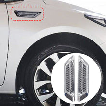 Load image into Gallery viewer, Pair Car Side Wing Cover Gill Shape Fender Vent Air Flow Spoiler Decorative Racing Intake Grille Trim Decoration Sticker