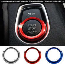 Load image into Gallery viewer, 1PC Car Engine Start Button Replace Cover Stop Switch Decor Accessories Fit for BMW 1 Series 2 Series Station Wagon 3 Series 4 Series X1 X2
