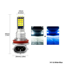 Load image into Gallery viewer, 1Pc 30LED Fog Light Bulb Dual Color Car DRL Turn Signal Reverse Light Brake Light Width Indicator H3 H7 H8 H11 9005 HB3 9005/9006 H4 P13W