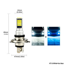 Load image into Gallery viewer, 1Pc 30LED Fog Light Bulb Dual Color Car DRL Turn Signal Reverse Light Brake Light Width Indicator H3 H7 H8 H11 9005 HB3 9005/9006 H4 P13W