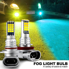 Load image into Gallery viewer, 1Pc 30LED Fog Light Bulb Dual Color Car DRL Turn Signal Reverse Light Brake Light Width Indicator H3 H7 H8 H11 9005 HB3 9005/9006 H4 P13W