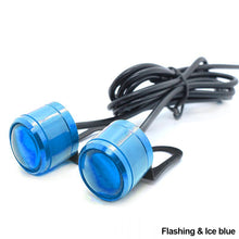 Load image into Gallery viewer, 2Pcs Motorcycle LED 5w Eagle Eye Flashing Light Daytime Running Lights For Spotlight DC12V With Brackets Strobe