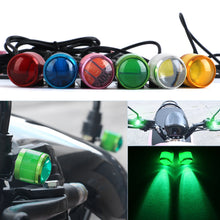 Load image into Gallery viewer, 2Pcs Motorcycle LED 5w Eagle Eye Flashing Light Daytime Running Lights For Spotlight DC12V With Brackets Strobe