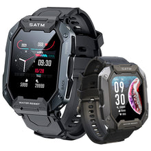 Load image into Gallery viewer, C20 Military Smart Watch Men Carbon Black Ultra Army Outdoor IP68 5ATM Waterproof Heart Rate Blood Oxygen Satm Smartwatch