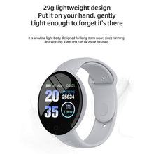 Load image into Gallery viewer, D18 Smart Bracelet Color round Screen Heart Rate Blood Pressure Sleep Monitoring Pedometer Sports Fitness Smart Watch
