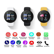 Load image into Gallery viewer, D18 Smart Bracelet Color round Screen Heart Rate Blood Pressure Sleep Monitoring Pedometer Sports Fitness Smart Watch