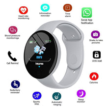 Load image into Gallery viewer, D18 Smart Bracelet Color round Screen Heart Rate Blood Pressure Sleep Monitoring Pedometer Sports Fitness Smart Watch