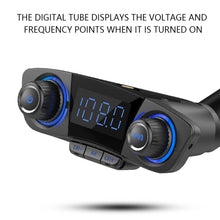 Load image into Gallery viewer, Bluetooth Car Kit Wireless FM Transmitter Handsfree Audio Receive MP3 Player with Power ON OFF Dual USB FM Modulator BT06