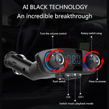 Load image into Gallery viewer, Bluetooth Car Kit Wireless FM Transmitter Handsfree Audio Receive MP3 Player with Power ON OFF Dual USB FM Modulator BT06