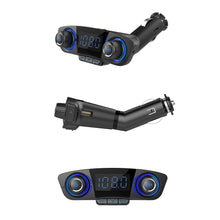 Load image into Gallery viewer, Bluetooth Car Kit Wireless FM Transmitter Handsfree Audio Receive MP3 Player with Power ON OFF Dual USB FM Modulator BT06