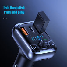 Load image into Gallery viewer, T68 Car Mp3 Player Bluetooth-compatible Hands-free Fm Transmitter Fast Charging Charger Plug-in Card/U Disk