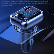 Load image into Gallery viewer, T68 Car Mp3 Player Bluetooth-compatible Hands-free Fm Transmitter Fast Charging Charger Plug-in Card/U Disk