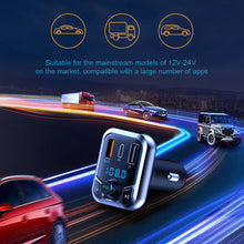 Load image into Gallery viewer, T68 Car Mp3 Player Bluetooth-compatible Hands-free Fm Transmitter Fast Charging Charger Plug-in Card/U Disk