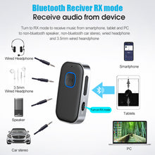 Load image into Gallery viewer, J23 Bluetooth 5.0 Transmitter Receiver 3.5mm AUX Jack HiFi Music Wireless Audio Adapter Handsfree Car Kit For TV Headphone Speaker