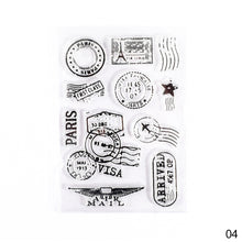 Load image into Gallery viewer, Moon Flowers Leaves Butterfly Stamp Rubber Clear Stamp Seal Scrapbook Photo Album Decorative Card Making Clear Stamps
