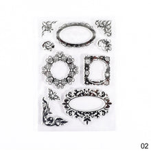 Load image into Gallery viewer, Moon Flowers Leaves Butterfly Stamp Rubber Clear Stamp Seal Scrapbook Photo Album Decorative Card Making Clear Stamps