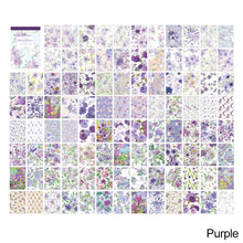 Load image into Gallery viewer, 100pcs/set Handmade Flower Material Paper DIY Scrapbook Junk Journaling Decorative Material Paper Ground Paper Planner Stationery
