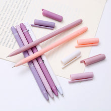 Load image into Gallery viewer, 6Pcs/Set Cute Morandi Gel Pen Kawaii 0.5mm Black BallPen Office School Stationery Supplies Student Writing Water Pen Neutral Pen