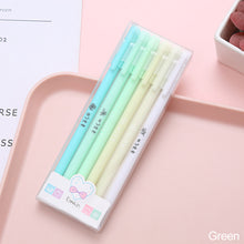 Load image into Gallery viewer, 6Pcs/Set Cute Morandi Gel Pen Kawaii 0.5mm Black BallPen Office School Stationery Supplies Student Writing Water Pen Neutral Pen