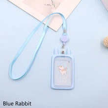 Load image into Gallery viewer, Fashion Card Holder Student ID Lanyard Badge Reel Holder Bus Pass Case Bank Credit Card Holder Strap Cardholder Office Supplies