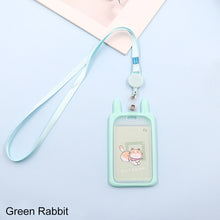 Load image into Gallery viewer, Fashion Card Holder Student ID Lanyard Badge Reel Holder Bus Pass Case Bank Credit Card Holder Strap Cardholder Office Supplies