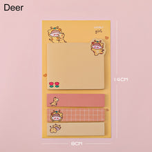 Load image into Gallery viewer, 80 sheets/set Colorful Cute Pet N Times Indexes Memo Pad Sticky Notes To Do List KoreanStationery Notepad Gift