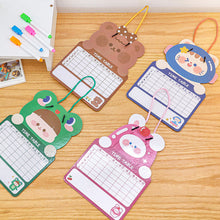Load image into Gallery viewer, 1 PC Kids Whiteboard Animal Two-sided Cartoon Reusable Dry Wipe Cardboard Drawing Kid White Board Cute Hanging Writing Tool