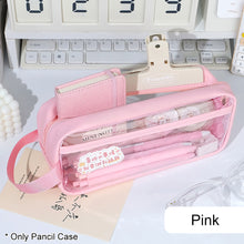Load image into Gallery viewer, Kawaii Pencil Case Transparent Pen Bag Cartoon PVC Pouch Waterproof Box for Girls Students Cute School Supplies Stationery