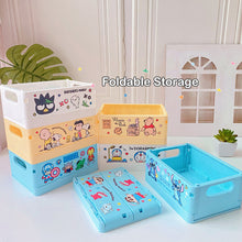 Load image into Gallery viewer, Mini Foldable Storage Box Ins Folding Plastic Storage Case Basket Home Storage Supplies Cosmetic Holder Container