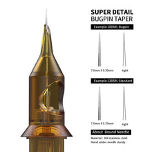 Load image into Gallery viewer, 20pcs 0.35MM Disposable Semi Permanent Makeup Tattoo Cartridge Needle RL RS RM M1 Eyebrow Tattoo Pen Machine Supplies