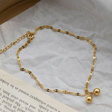 Load image into Gallery viewer, Small Ball Full Sky Star Titanium Steel Foot Chain Simple Women Gold Summer Beach Fashion Ankle Foot Anklet Jewelry