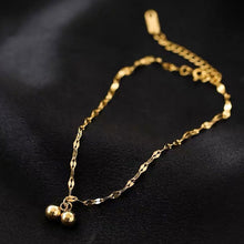 Load image into Gallery viewer, Small Ball Full Sky Star Titanium Steel Foot Chain Simple Women Gold Summer Beach Fashion Ankle Foot Anklet Jewelry