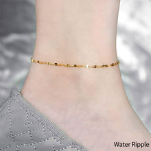 Load image into Gallery viewer, Titanium Steel Women's Beach Ankles Girls' Versatile Love Butterfly Fashion Gourd Pendant Copper Cash Foot Jewelry