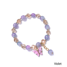 Load image into Gallery viewer, Butterfly Charm Stretch Crystal Women Bracelet Chains for Girls Friends Student Beads Bracelets Fashion Summer Charm Jewelry