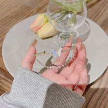 Load image into Gallery viewer, Fashion Women Jewelry White Crystal Artificial Pearl Butterfly Bracelet for Women Wedding Engagement Bracelet Party Birthday Gift